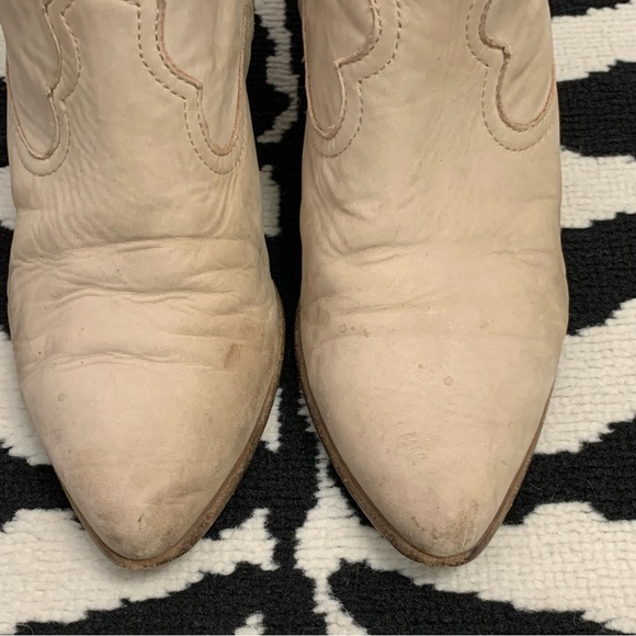 Frye Reina Ash Leather Ankle Booties Size 9 - Picture 6 of 15